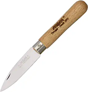 product image for MAM Small Folder Brown Beech Wood Handle German Stainless Drop Point Blade
