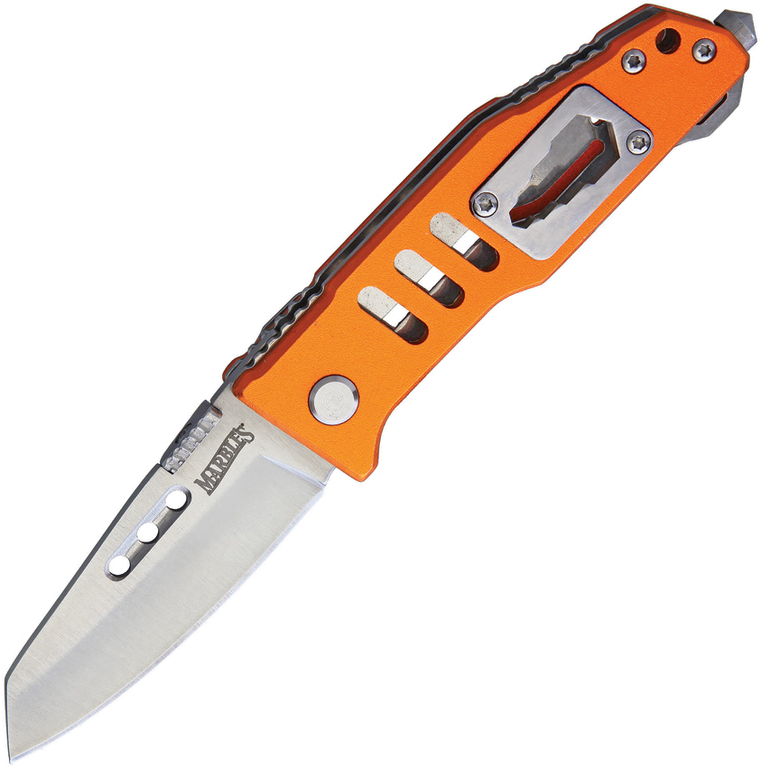 product image for Marbles Orange Linerlock 3.75" Handle 2.75" Blade