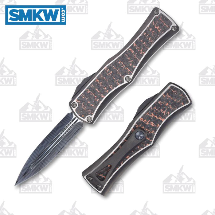 product image for Marfione Custom Hera Black Mosaic Damascus OTF Automatic Knife