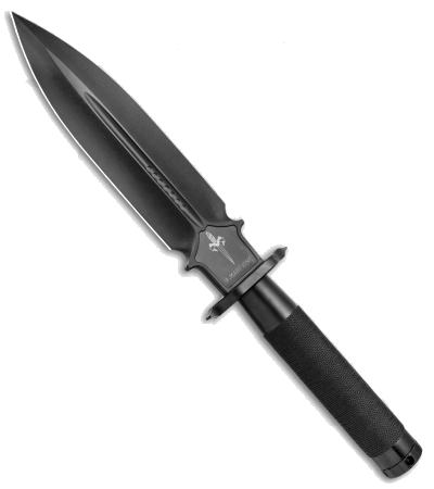 product image for Marfione Custom Interceptor Black Titanium Handle M390 Dagger Blade Knife