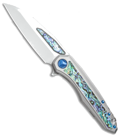 product image for Marfione Custom Super Sigil MK6 Titanium Mother of Pearl Inlay M390 Mirror Blade