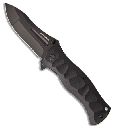 product image for MARSER Kampfer 21 Black G10 Manual Folding Knife