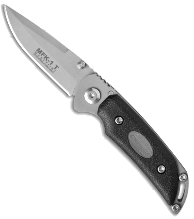 product image for Marttiini MFK-1 T Black Rubber Handle 420 Stainless Steel Liner Lock Knife