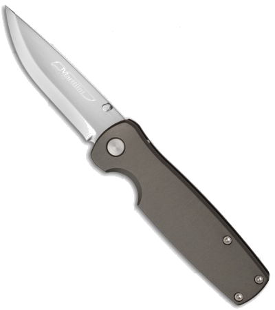 product image for Marttiini Folding Handy Aluminum Grey Folding Knife 960110