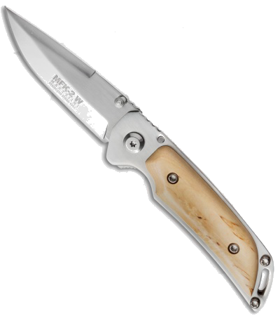 product image for Marttiini MFK-2W Curly Birch Liner Lock Knife Mirror Finish 910111