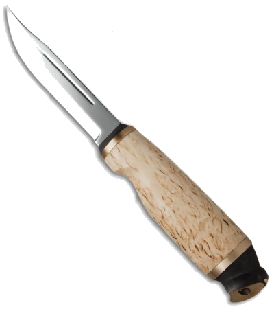 product image for Marttiini Owl Knife Curly Birch Handle Fixed Blade Mirror Finish