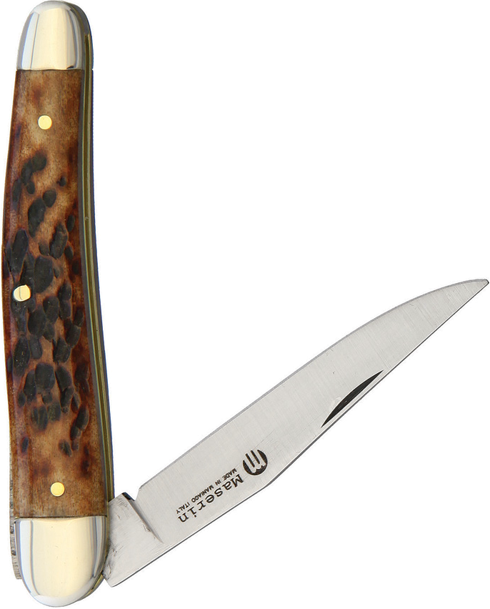 Maserin Brown Jigged Bone Slip Joint Knife product image