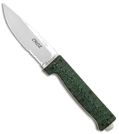 product image for Maserin Croz N690 Green Micarta Fixed Blade Hunting Knife