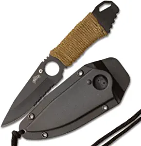 product image for Master USA Black MU-1121 Tactical Fixed Blade Neck Knife 6.75 Inch Overall
