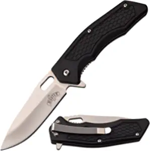 product image for Master USA Black Spring Assisted Folding Knife MU-A094S