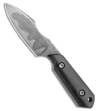 product image for Maverick Customs Drop Point Harpoon Black Micarta Fixed Blade Knife