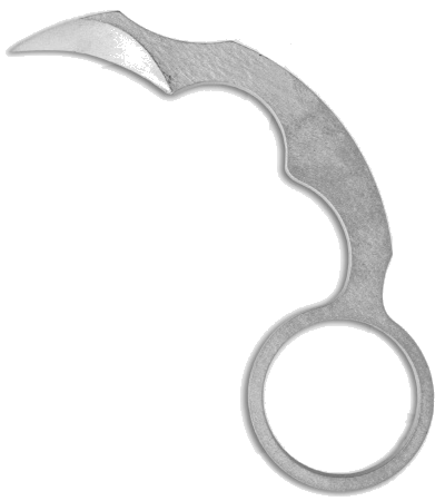 product image for Max Venom Karambite Self Defense Fixed Blade Neck Knife Black