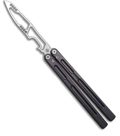 Maxace Phantom Balisong Trainer Knife Gray Aluminum product image