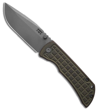 product image for McNees Knives MAC2-3.5 Frame Lock Knife Atomic Green Bronze Frag