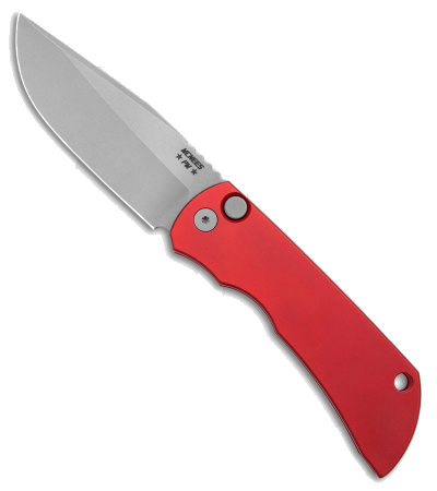product image for McNees Knives MAC2 AutoMac Red Aluminum Stonewash Magna Cut