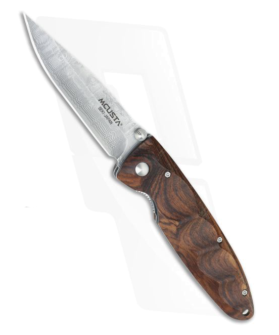 Mcusta Basic Series Damascus Rosewood Pocket Knife product image