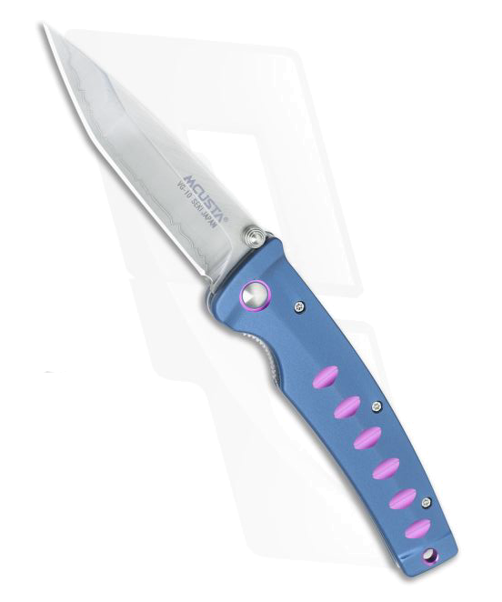 Mcusta Blue Purple Katana Series VG 10 Clad Tanto Folder product image