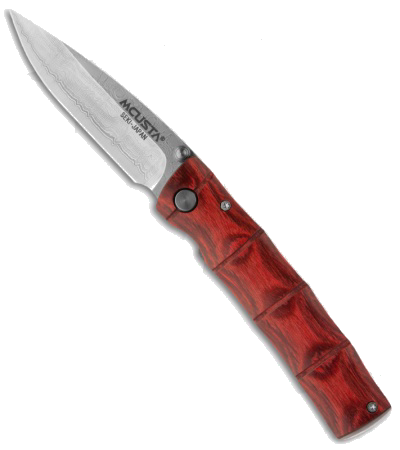 product image for Mcusta MC-75D Damascus Stamina Wood Handle Knife