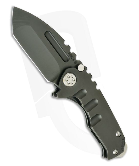 product image for Medford Knives Micro Praetorian T Tanto Black PVD Titanium S 35 VN Frame Lock Folder