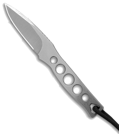 product image for Medford Necromancer Fixed Blade Neck Knife Skeletonized Handle Tumbled Steel