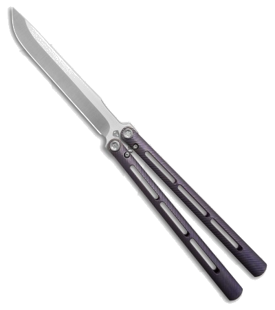 product image for Medford Viceroy Butterfly Knife Blue Purple Titanium