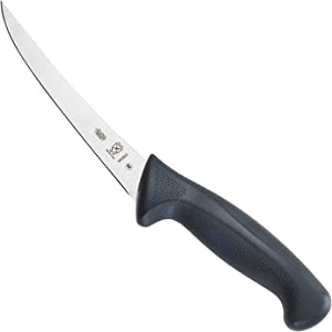 product image for Mercer Culinary Millennia M23820 Black 6 Inch Curved Boning Knife
