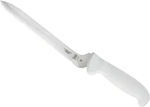 product image for Mercer Culinary White Ultimate 8 Inch Wavy Edge Offset Utility Knife