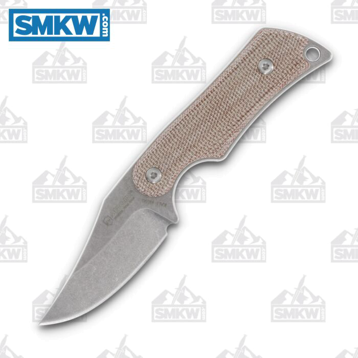 product image for Mercury Kali N690 Fixed Blade Natural Canvas Micarta