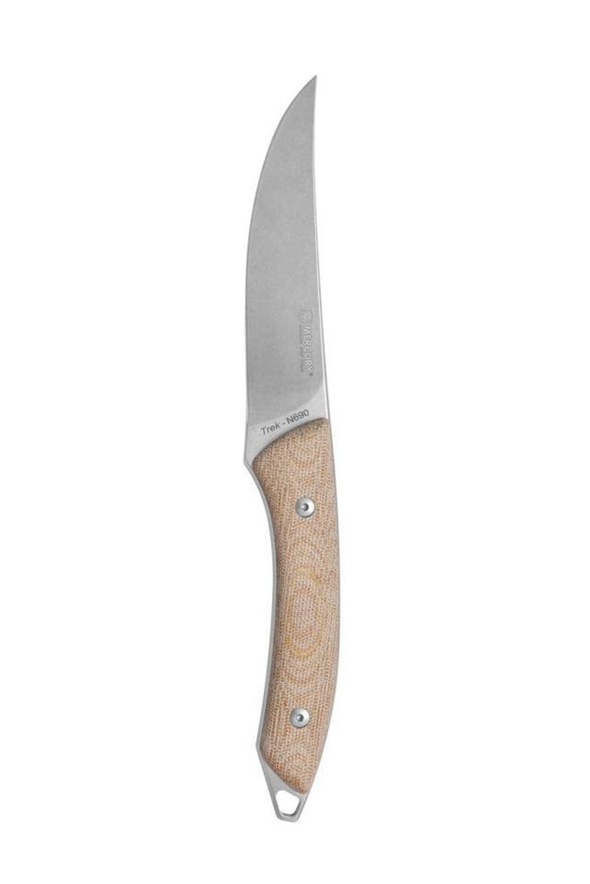 product image for Mercury Trek Fixed Blade Knife Natural Micarta Handle N690 Stonewash Finish MY925-25