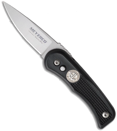 product image for Meyerco Blackie Collins Automatic Knife GFN Handle Satin 154-CM Blade