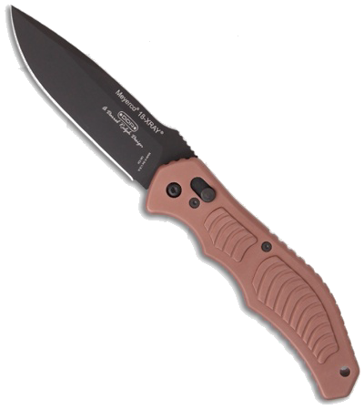 product image for Meyerco 18 X-Ray Black Spear Point Automatic Knife Brown MFXRAY-2E