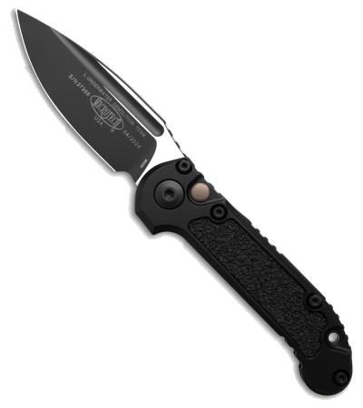 Microtech LUDT Gen III S E Automatic Knife Black Al 3 5 Two Tone 1135 1 T product image