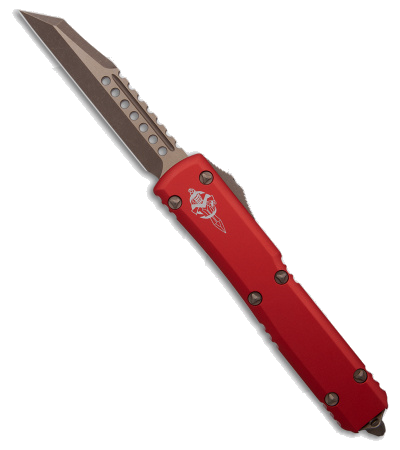 Microtech Ultratech Warhound OTF Auto Knife Red SS Apocalyptic