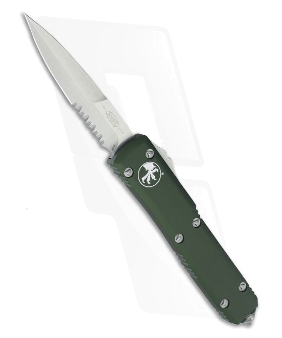 Microtech Ultratech OD Green 120-11 CCOD Serrated Stonewash Bayonet OTF Automatic Knife product image