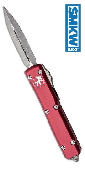 Microtech Ultratech Merlot Red 122-10MR Apocalyptic Double-Edge Automatic Knife