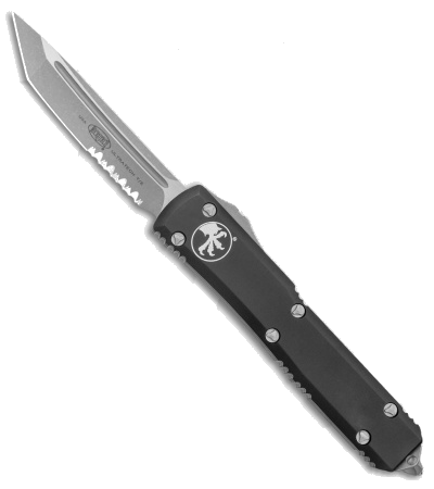 Microtech Ultratech OTF Automatic Knife Black 3.4" Apocalyptic Serr