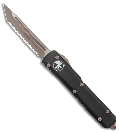 Microtech Ultratech Tanto OTF Automatic Knife Black Bronze Apoc Full Serr