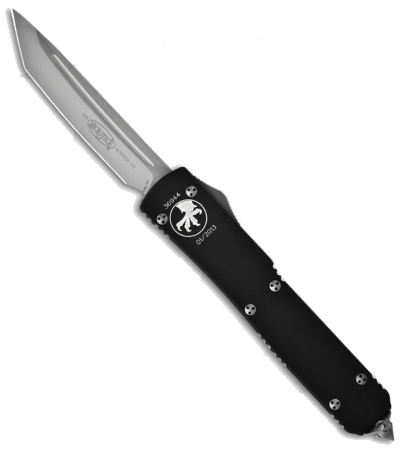 Microtech Ultratech Black Tanto OTF Knife Bead Blast Plain Elmax 123-7