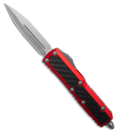 Microtech Daytona D E OTF Automatic Knife Red Aluminum Carbon Fiber 3 SW product image