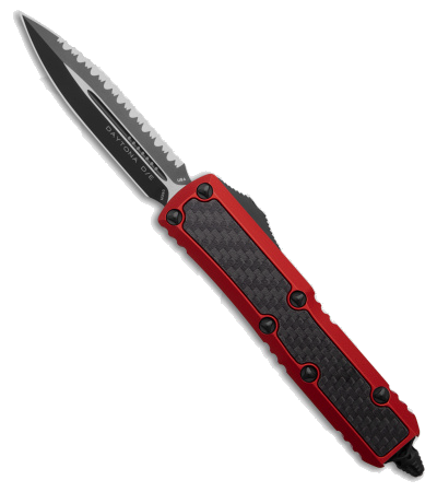 Microtech Daytona Red OTF Knife with Carbon Fiber Inlays product image