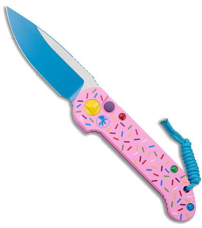 Microtech Blue Dessert Warrior LUDT Automatic Knife product image