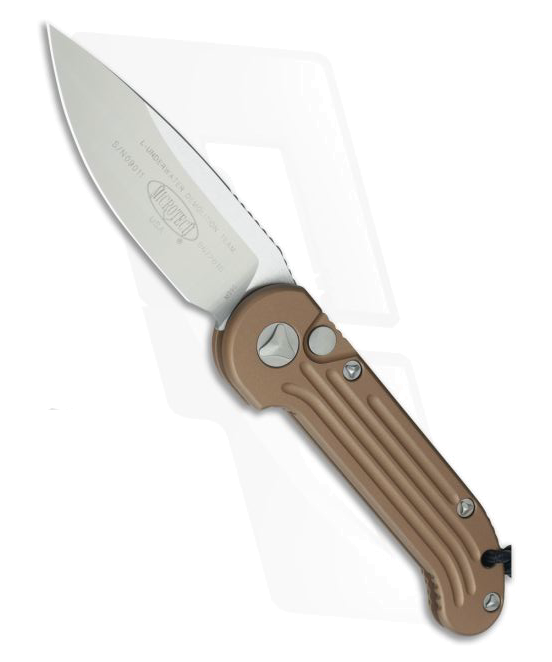 Microtech LUDT Tan Automatic Knife 135-4TA-M390