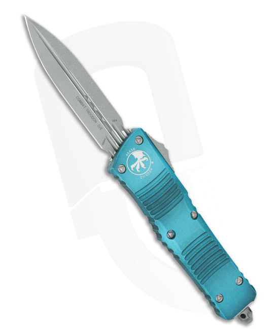 product image for Microtech Combat Troodon Weathered Turquoise M390 OTF Knife