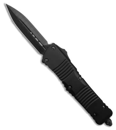 Microtech Combat Troodon Black DLC Damascus OTF Knife product image