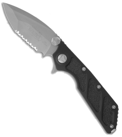 Microtech Black D.O.C. Flipper Knife Aluminum 153-8