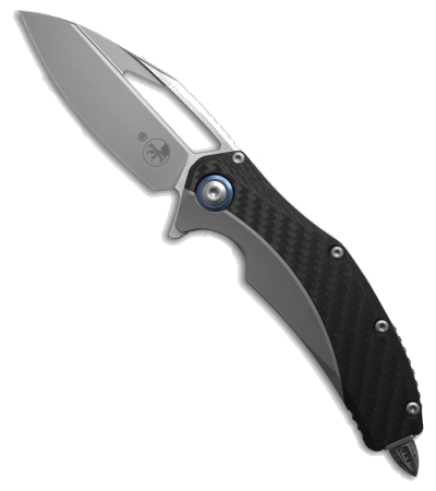 Microtech Matrix Titanium Black Carbon Fiber Frame Lock Knife product image