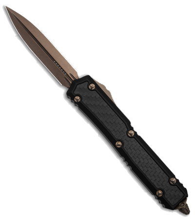 Microtech Makora Signature Series Black Carbon Fiber Inlay OTF Knife 206-13 CFIS product image