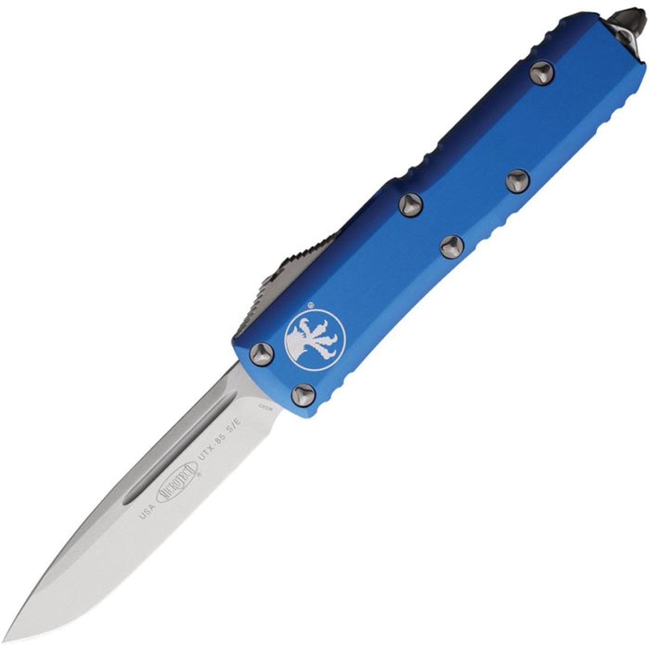 Microtech UTX-85 SE Blue Aluminum MCT23110BL 3.13" Premium Steel