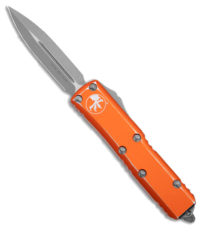 Microtech UTX-85 Distressed Orange OTF Automatic Knife