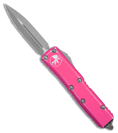 Microtech UTX-85 Distressed Pink OTF Automatic Knife product image